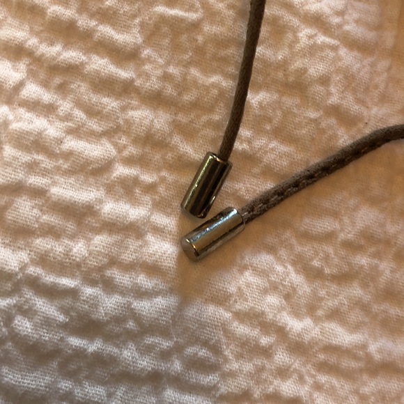 BCBG Generation Tan Faux Suede Tie-up Flat Shoes with Pointed Toe - Picture 12 of 16